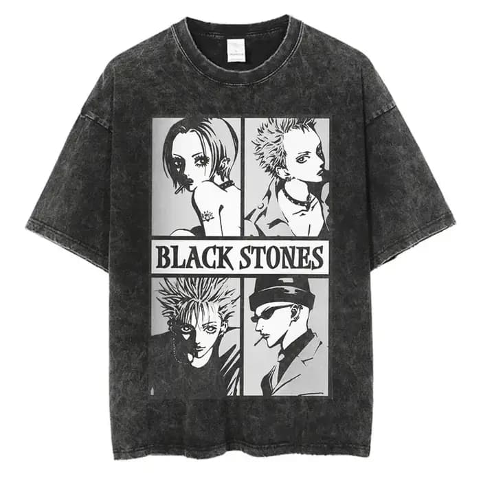 T-shirt imprimé rétro délavé Osaki Nana