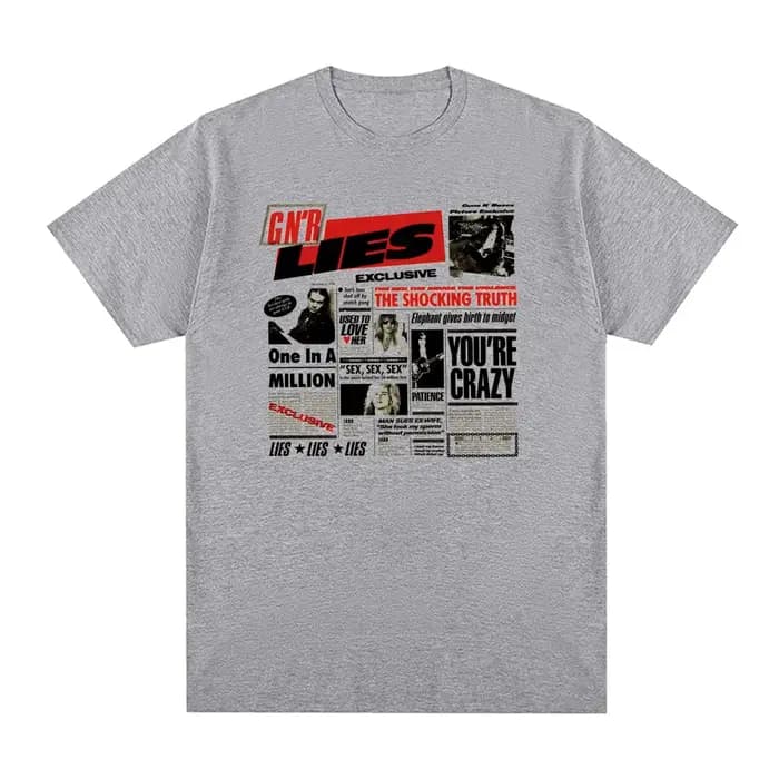 T-shirt Guns N Rose Rock N Roll pour hommes et femmes