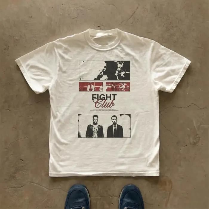 T-shirt du film Fight Club, T-shirt graphique avec citation du film, T-shirt David Fincher, T-shirt