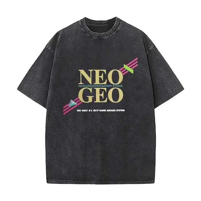 AES t-shirt pour hommes 100% coton loisirs T-Shirts col rond Neo Geo Snk t-shirt classique à manches