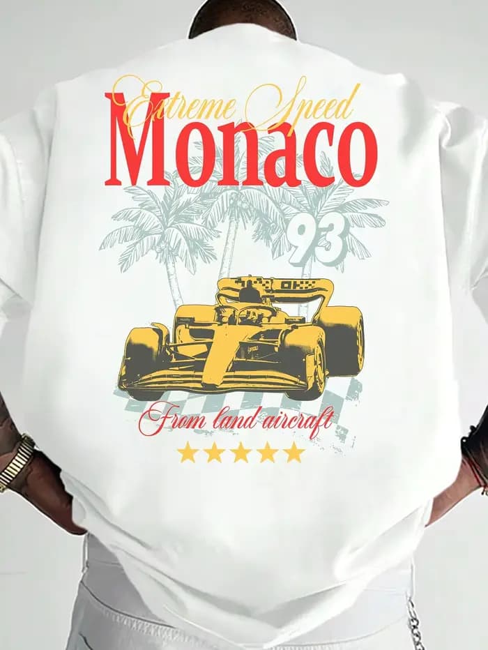 T-shirt imprimé vintage pour homme