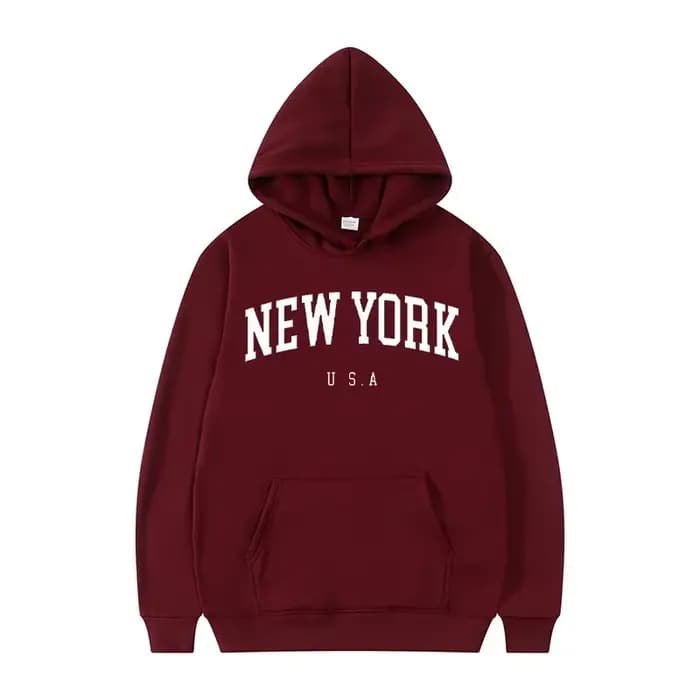 Sweat à capuche unisexe 2026 tendance avec motif imprimé lettres