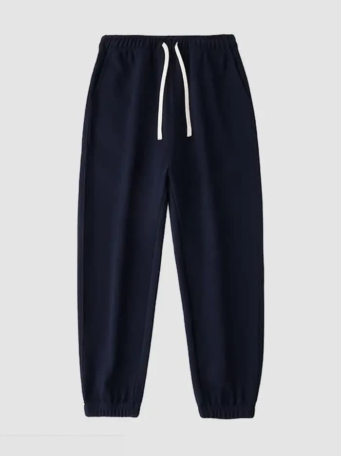 65% coton sergé Baggy décontracté survêtement pantalon hommes 380g Anti-rides vêtements de travail