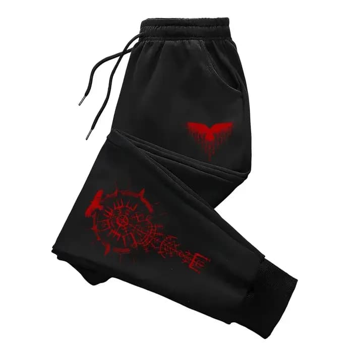 Pantalon de jogging Viking Raven pour homme – Confortable et décontracté pour l'automne et l'hiver – Idéal pour l'extérieur et la maison – Nouveauté 2026