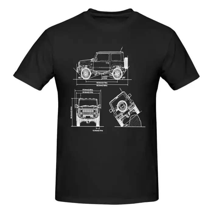 T-shirts graphiques Jimny pour fans de voitures japonaises