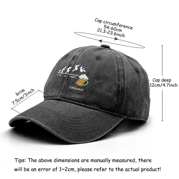 Casquette de Baseball imprimée bière du vendredi, casquette de soleil à rabat, chapeau plat d'été, ample, cadeaux idéaux, vêtements décontractés, pêche, randonnée