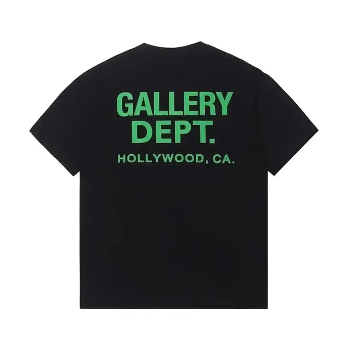 2026 Collection Homme GALLERY DEPT. T-shirt noir et jaune imprimé HOLLYWOOD CA