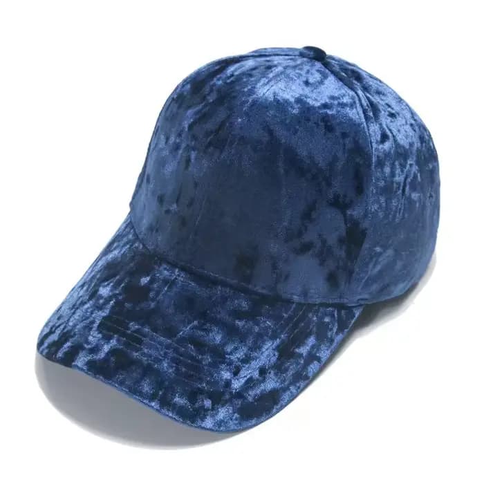 Casquette de baseball en velours automne-hiver-chapeau décontracté à bord incurvé unisexe
