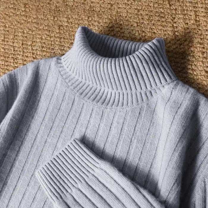 Jeu d'animaux hommes Long col roulé rayures pull tricots décontractés pull chandails extérieur chaud