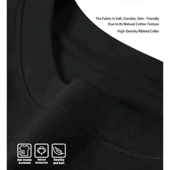 【Nouveauté】T-shirt à manches courtes en coton noir décontracté avec imprimé de célébration "Night