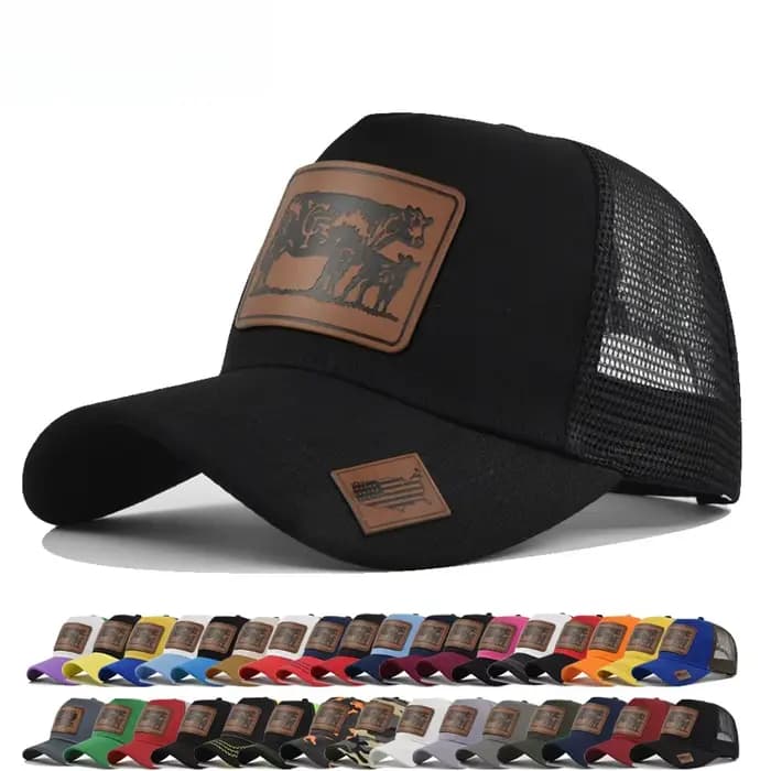 Casquettes de baseball de luxe à motif animal (taureau)
