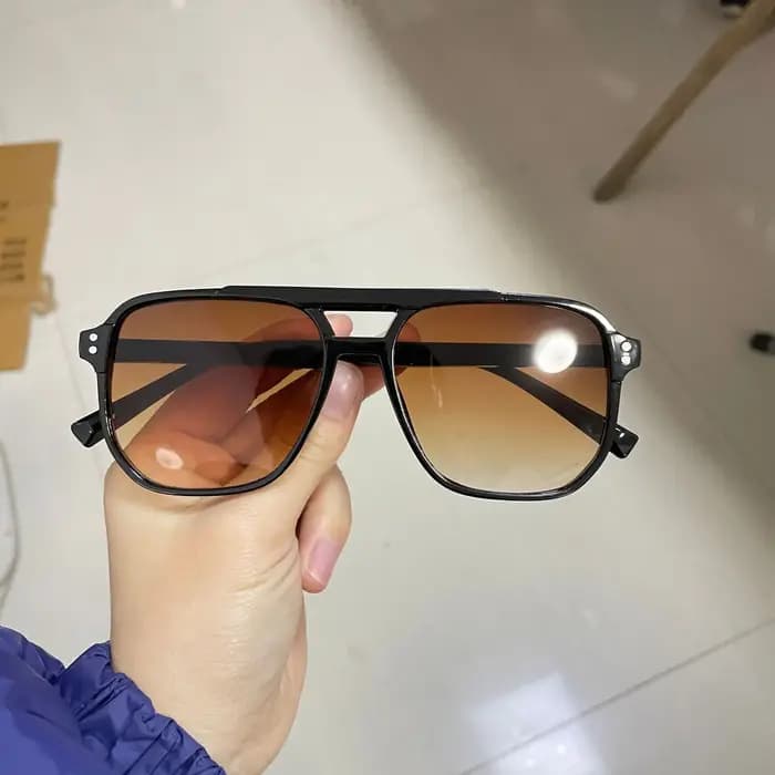 Vintage hommes femmes grandes lunettes de soleil