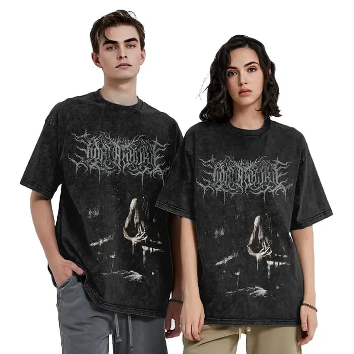 Lorna Shore t-shirts Hip Hop lavé 100% coton surdimensionné T-Shirt nouveauté pour hommes haut pour femme Streetwear graphique imprimé t-shirts