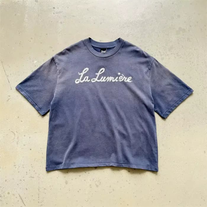 SAINT La Lumière Tee-shirt imprimé pour hommes et femmes