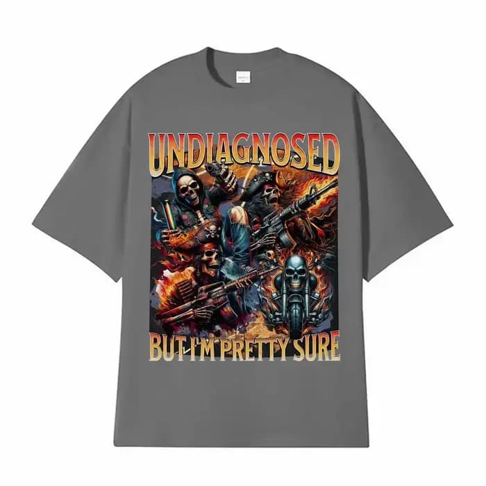 Indiagnostic mais je suis assez sûr Meme t-shirts drôle autisme squelette