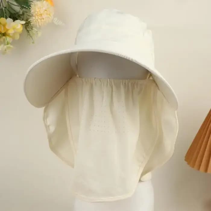 Chapeau de pêcheur réglable à large bord avec protection UV