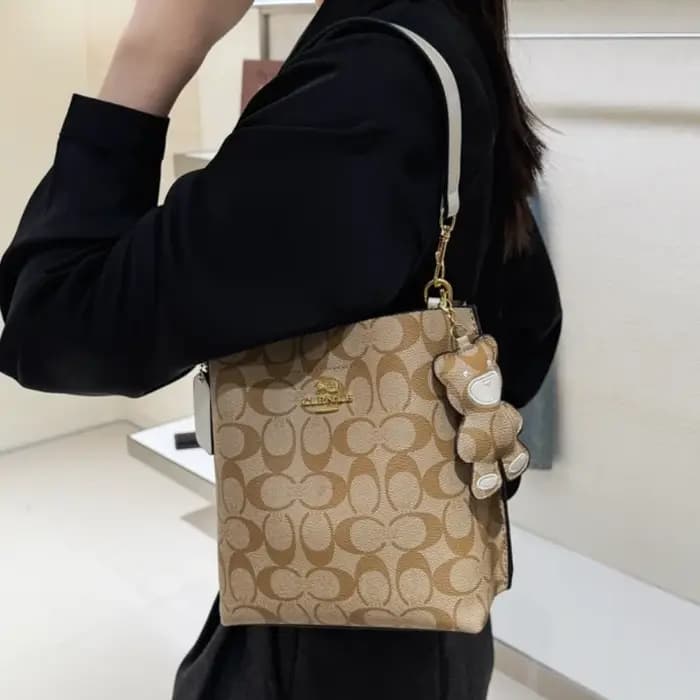 Style à la mode, sac à main élégant et luxueux en forme de seau