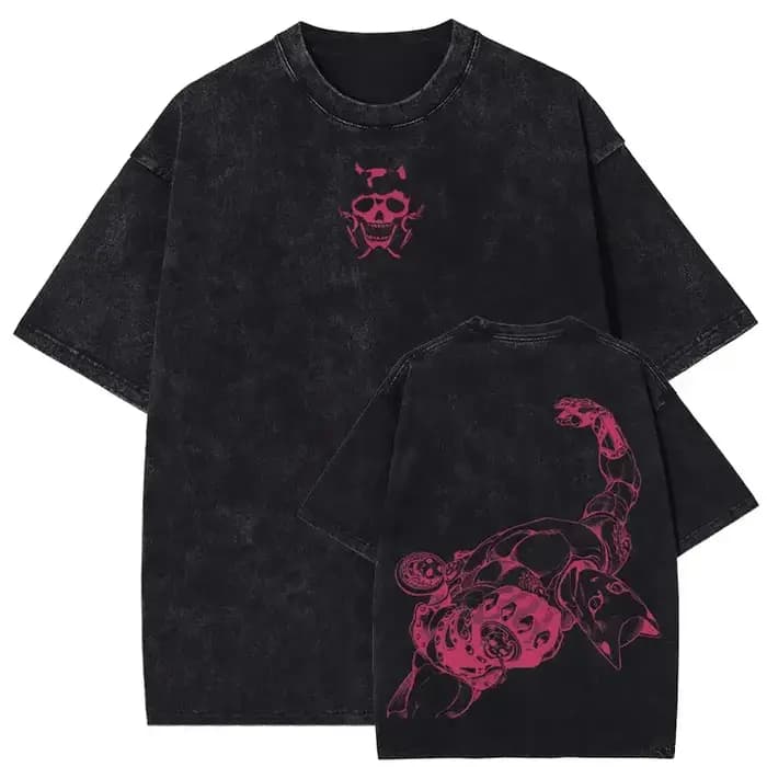 Kira Yoshikage tueur reine graphique T-shirt Anime JoJo's Bizarre Adventure coton T-shirt hommes rét