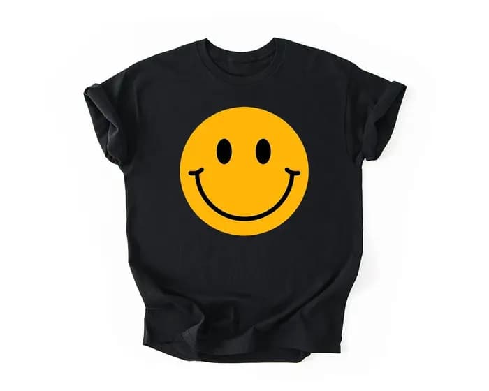 T-shirt Smiley Face, T-shirt Happy Face