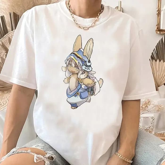 Made in Abyss T-Shirt hommes femmes été mignon japonais Animal