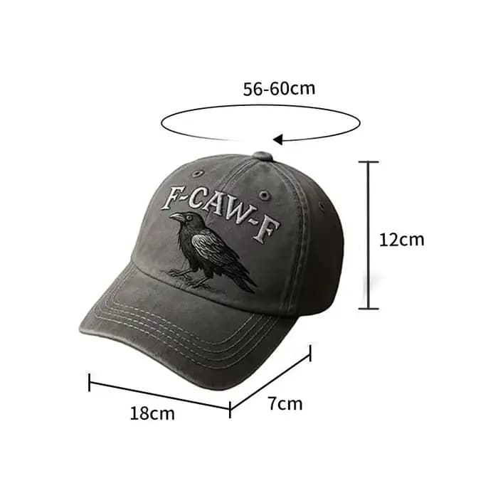 Casquette F-Caw-F, Casquette Gothique Vintage F CAW F