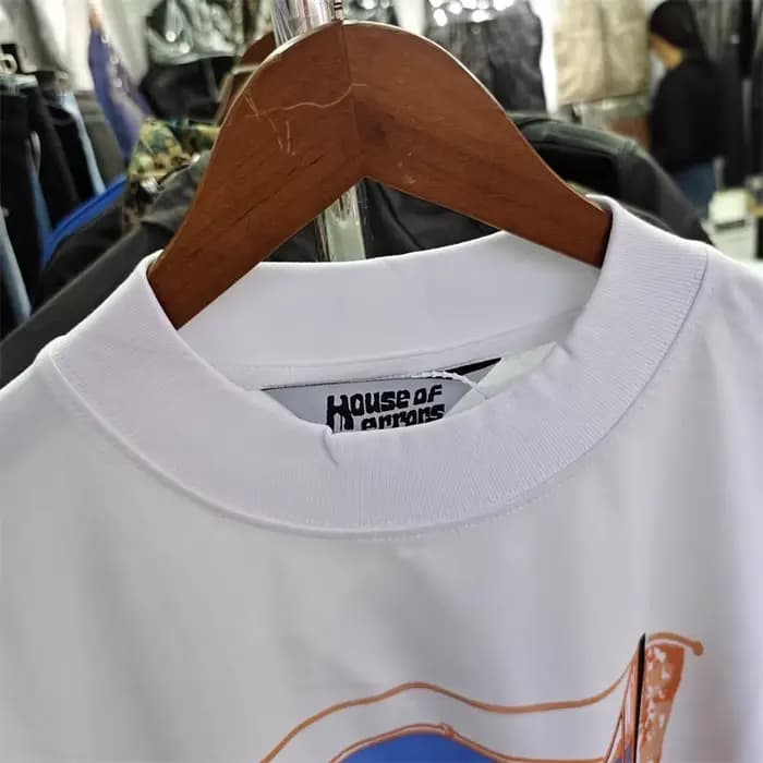 House of Errors hôtel fenêtre impression surdimensionné T-Shirt hommes femmes coton ample Streetwear décontracté à manches courtes hauts