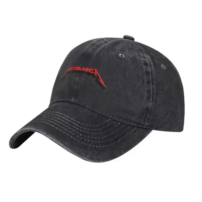 Casquettes de baseball en denim tendance Metallica Heavy Metal, chapeaux de cowboy streetwear pour h