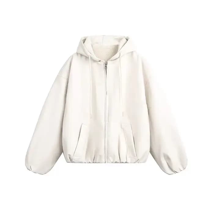 Veste en cuir à capuche Vintage pour hommes et femmes