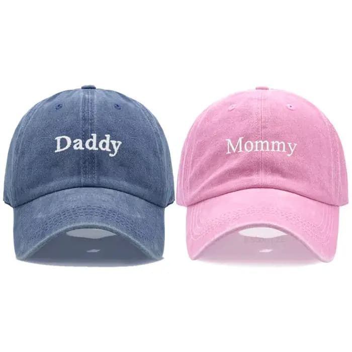Casquette de baseball brodée papa et maman pour hommes et femmes
