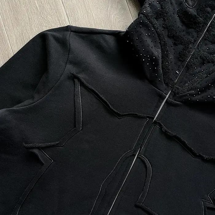 Glo Gang The Glory Sweat à capuche zippé complet brodé Hot Diamond Pull