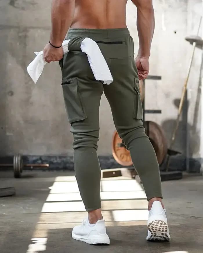 Joggers pour hommes avec poches zippées multiples