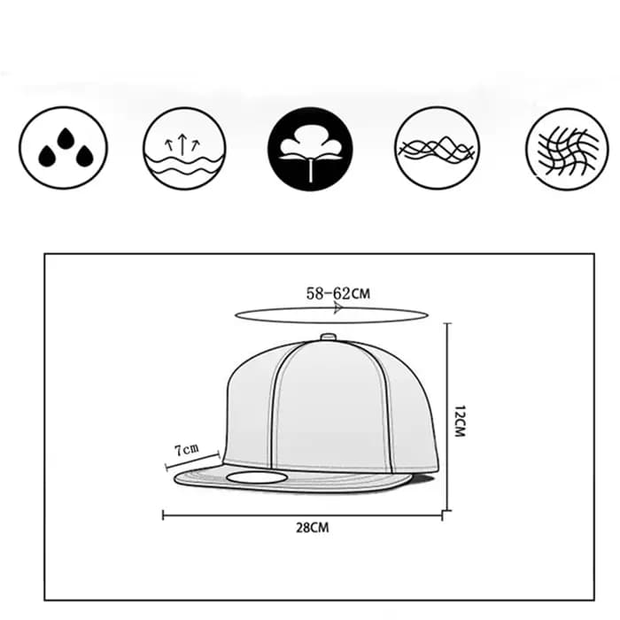 Casquette Snapback de Marque Tendance pour Hommes et Femmes – Vente en Gros et au Détail – Chapeau Hip Hop Décontracté