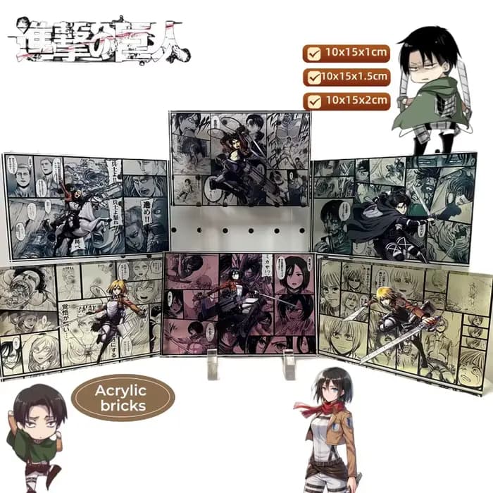 Attaque sur Titan Eren Jager Mikasa Ackerman Levi Ackerman