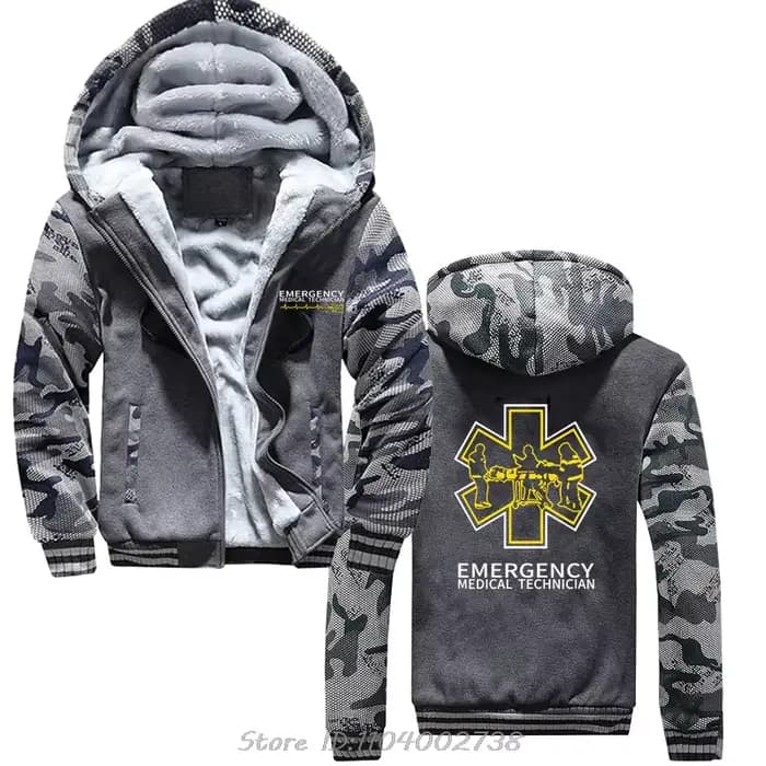 Sweat à capuche zippé en coton pour hommes