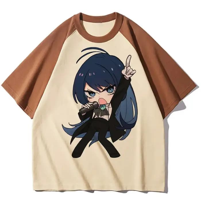 Ado chemise fille psychédélique femmes 80s 2000s esthétique coloré t-shirt