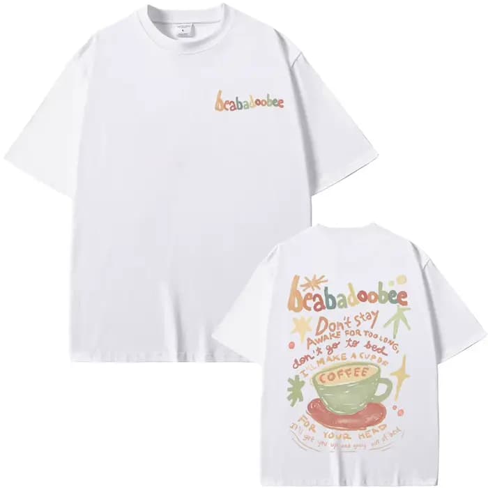 Beabadoobee T-shirt imprimé graphique hommes femmes mode Vintage surdimensionné t-shirts unisexe décontracté pur coton