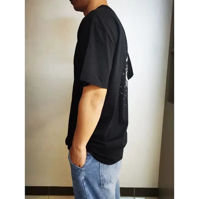 T-shirt ample pour homme coupe oversize coton et elasthanne respirant col rond style décontracté été fitness noir beige