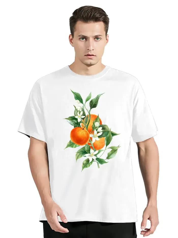 T-shirt à col rond unisexe