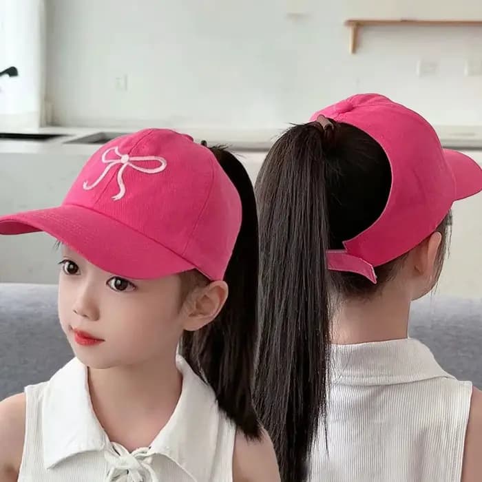 Noeud papillon Casquette de baseball Protection UV Conception de queue vide Chapeau de soleil pour