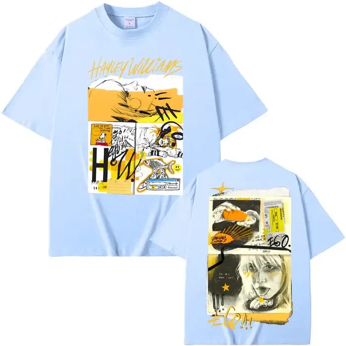 Ego Black Tee Hayley Williams's même style unisexe été t-shirt manches femmes/hommes 100 % coton