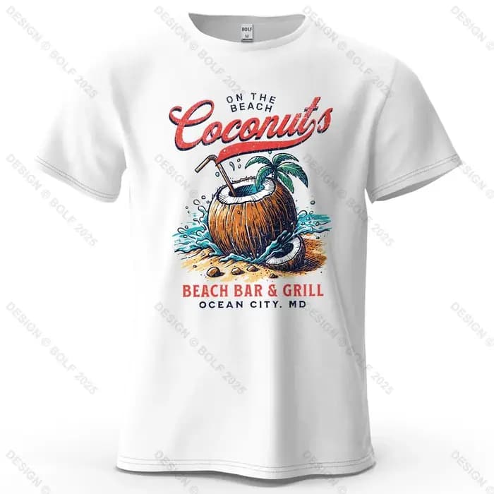 T-shirt à manches courtes imprimé vintage 100 % coton pour homme et femme, idéal pour les sorties à