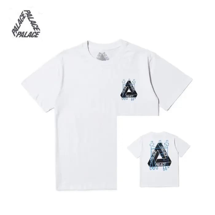 PALACE marque à la mode européenne et américaine imprimé pur coton hommes et femmes T-shirt décontra