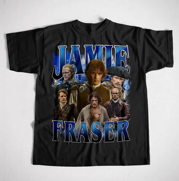 Unisexe années 90 style Jamie Fraser Vintage T-Shirt Jamie Fraser Chemise Cadeau pour femmes et homm