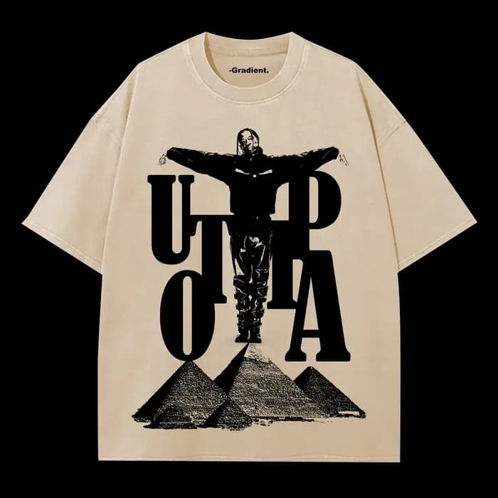T-shirt Oversize Travis Scott UTOPIA 2026 World Tour pour Fans – Coton Confortable Y2K pour Homme et