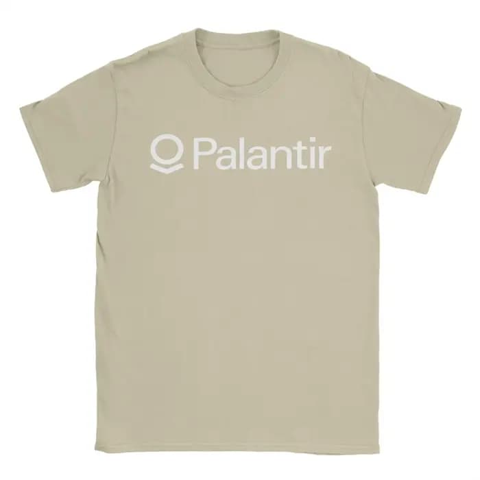 Palantir Company Logo T-Shirt été 100% coton T-Shirts pour homme populaire personnalisé