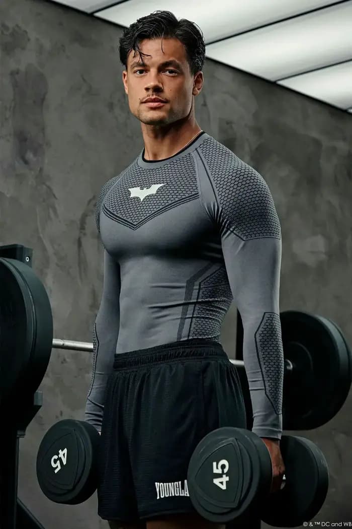 T-shirt de compression à manches longues pour homme