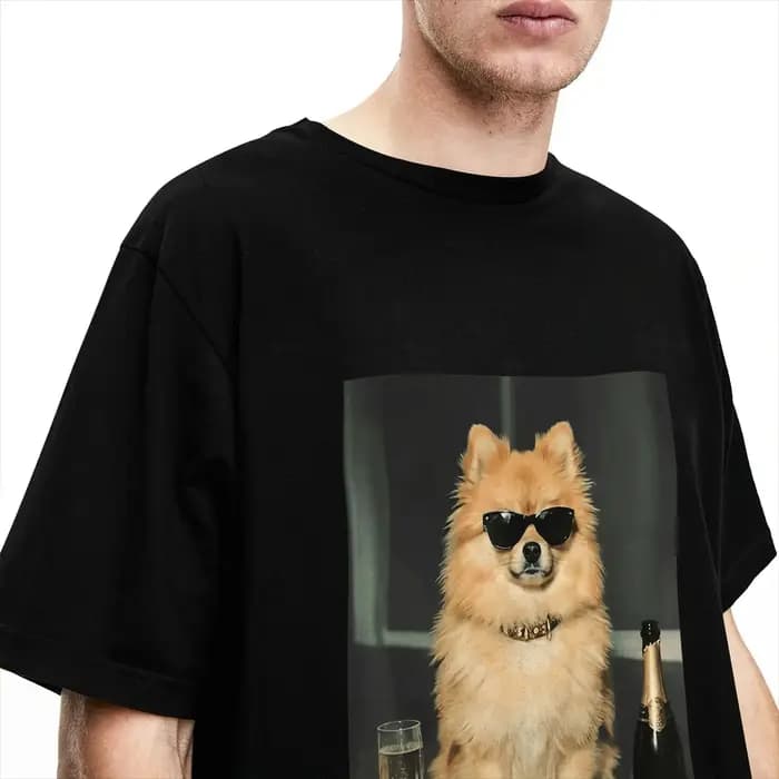 T-shirt streetwear en coton vintage à manches courtes