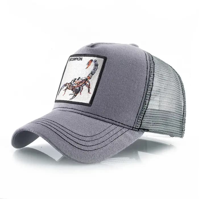 Casquette de camionneur Streetwear avec Patch Scorpion