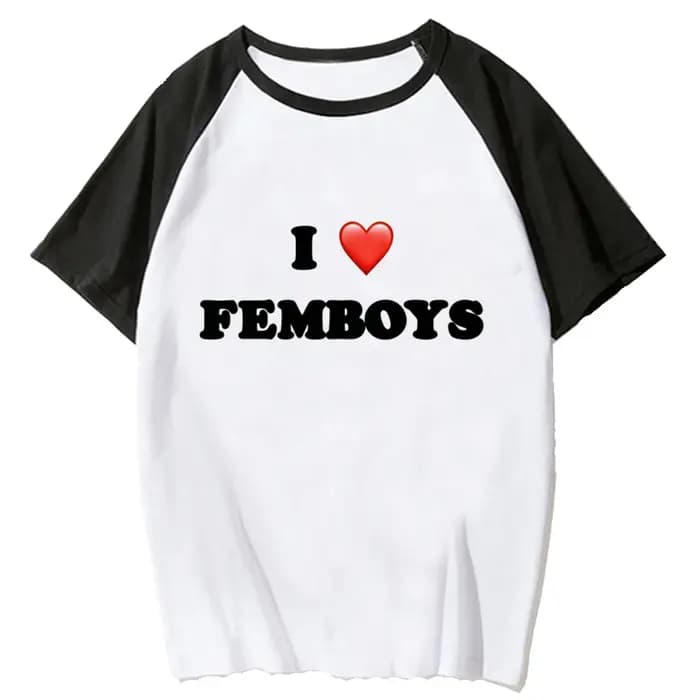 Femboy t-shirts femmes graphique manga t-shirt femme streetwear