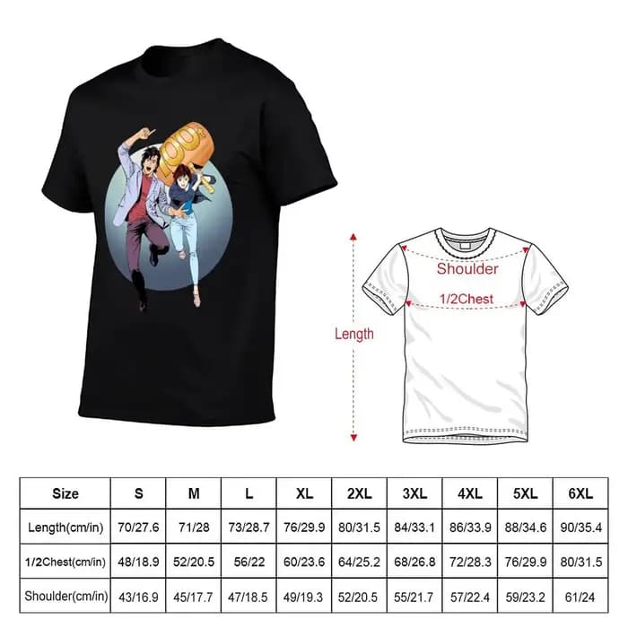 City Hunter alias Nicky Larson100 tonnes T-Shirt graphique t-shirts pour homme t-shirts drôles homme T-Shirt